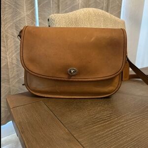 Vintage Coach City Bag British Tan Glove Tanned Leather